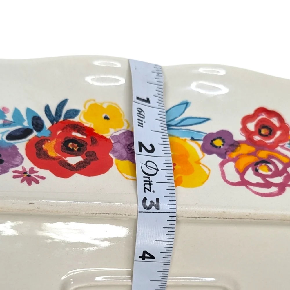 Pioneer Woman Flea Market Floral Casserole Dish 8x12 Ceramic Rectangular Baker
